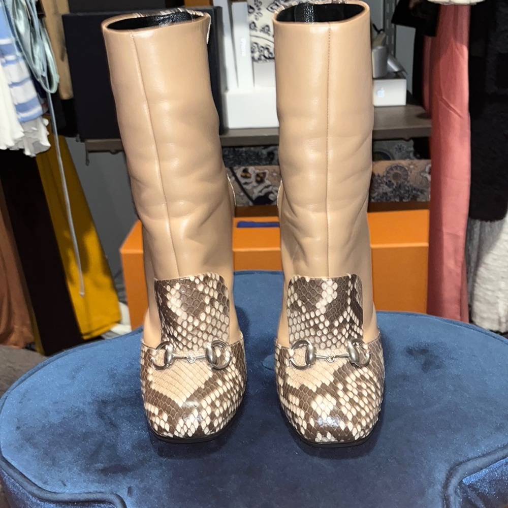 Gucci Snakeskin Boots